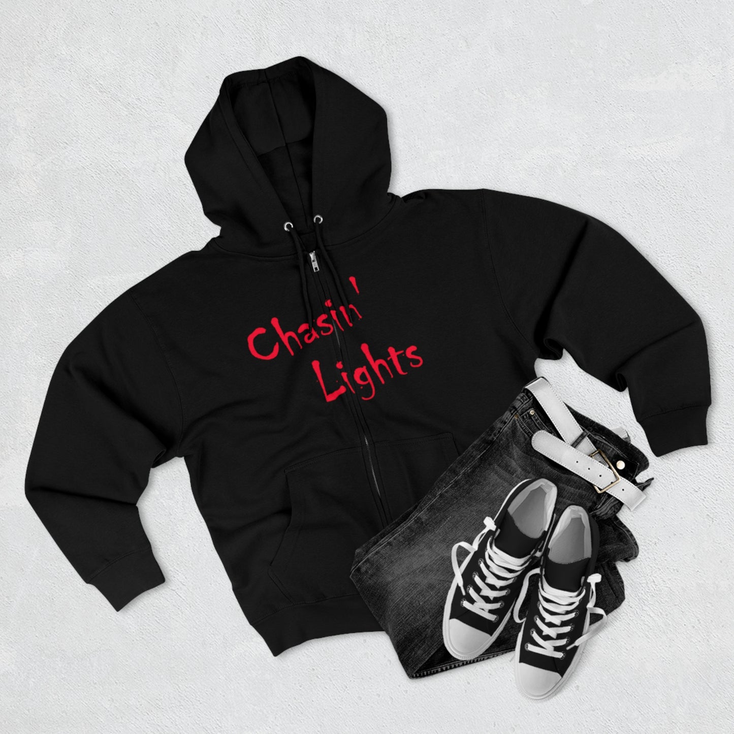 Chasin' Lights Premium Club Zip-up Hoodie